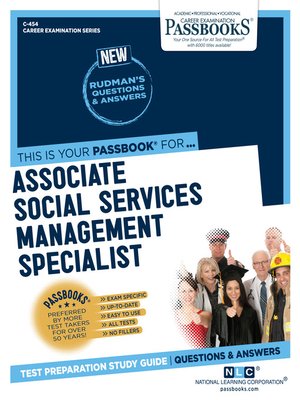 cover image of Associate Social Services Management Specialist